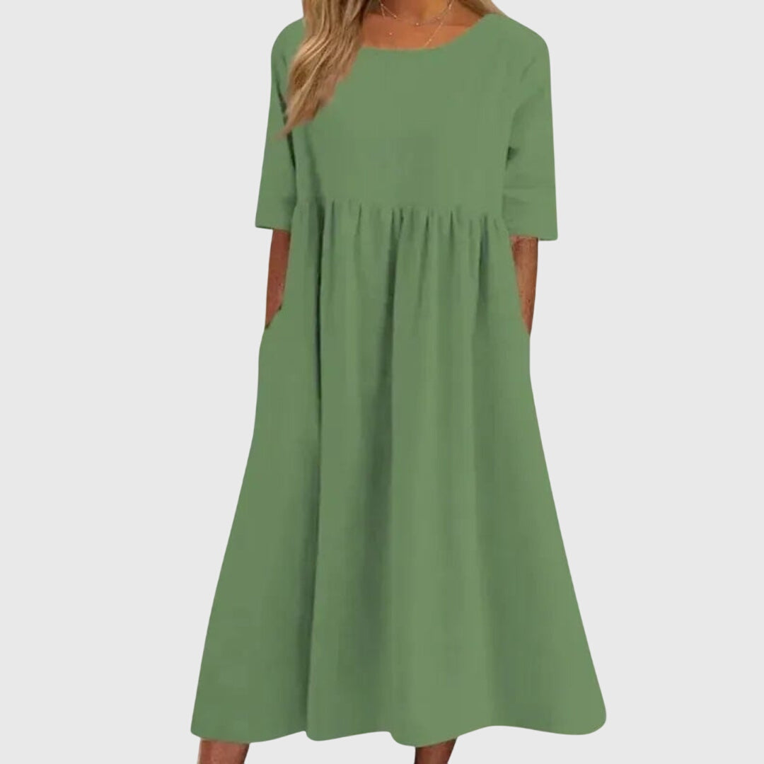 Haisley | Elegant Kortärmad Klänning