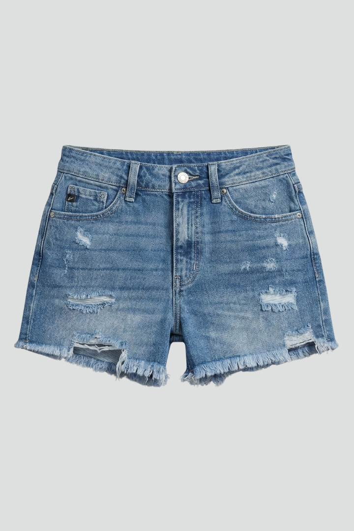 Caroline | Damshorts med fransade fållar