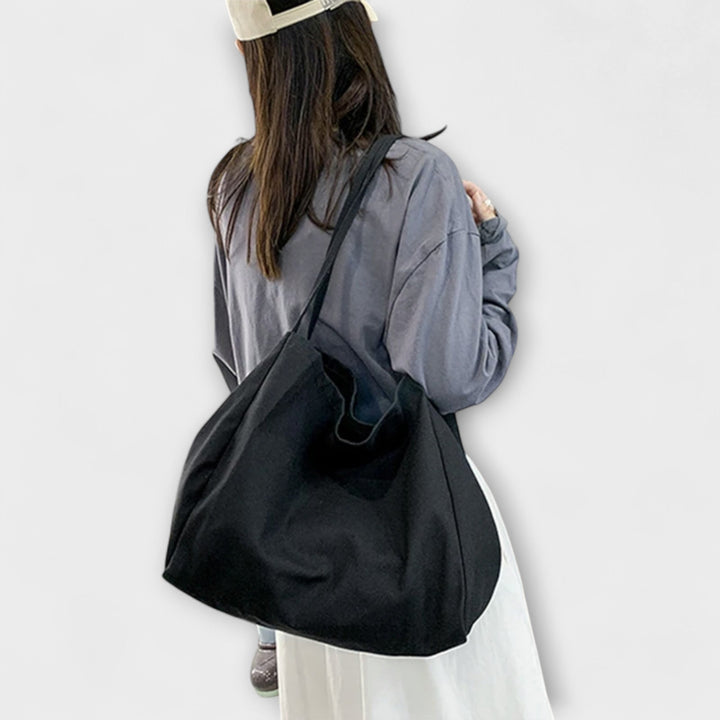 Olivia - Högkvalitativ Stor Canvas Shopper Väska