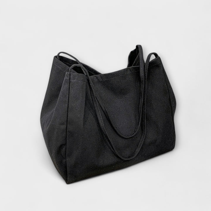 Olivia - Högkvalitativ Stor Canvas Shopper Väska