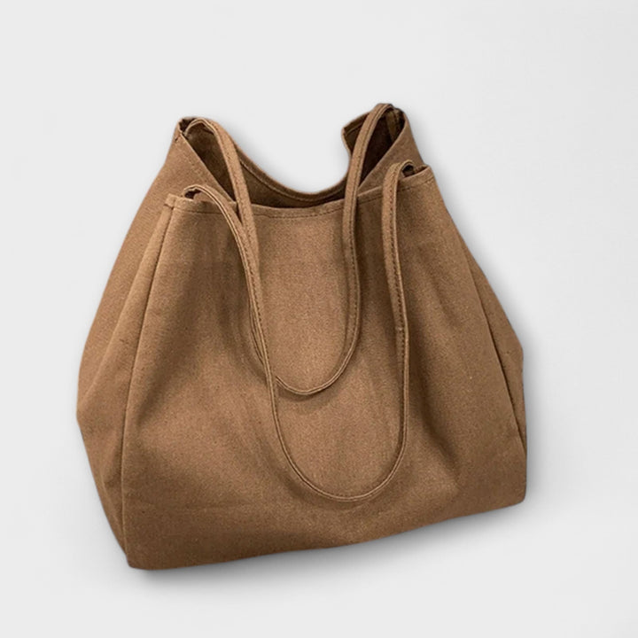 Olivia - Högkvalitativ Stor Canvas Shopper Väska