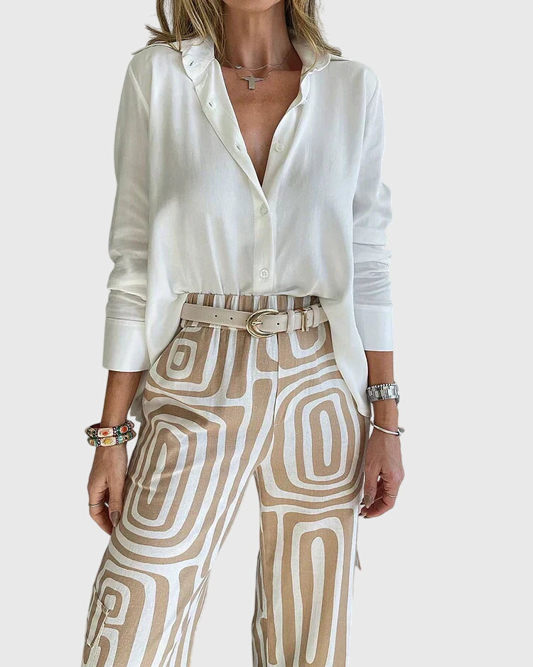 Emilia | Stilsäkra Byxor + Gratis Blus &amp; Bälte